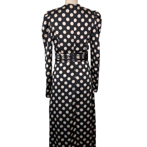 Ieena for Mac Duggal Polka Dot Dress 26572 High Slit Size 0 - Picture 6 of 9